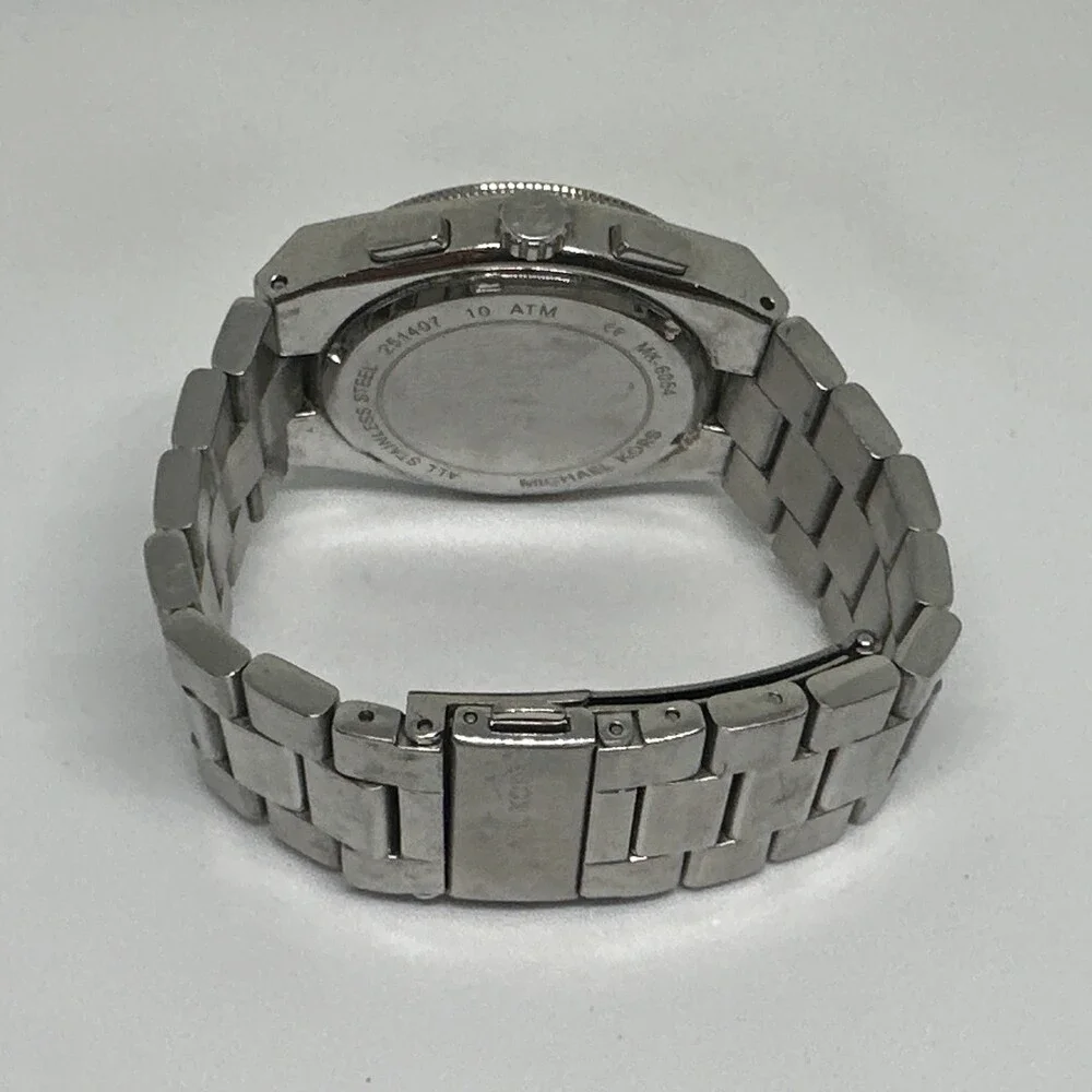 Michael Kors Channing MK6054 Men's Silver Stainless Steel Analog Watch HME559